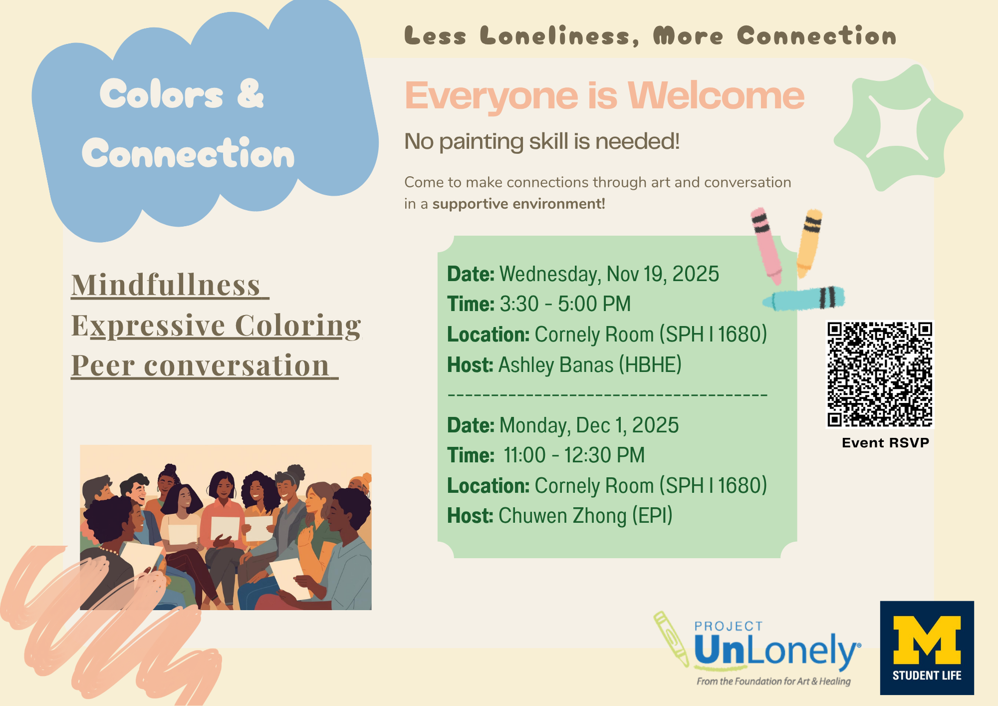 Event Flyer for Colors and Connection