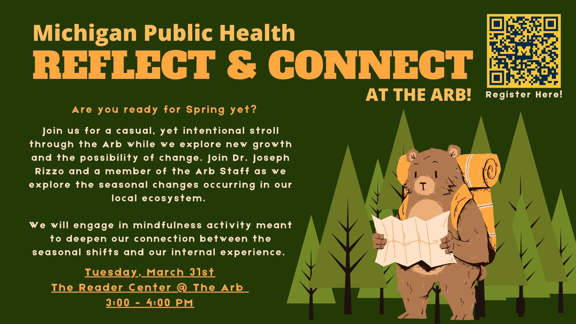 Event Flyer for Reflect & Connect