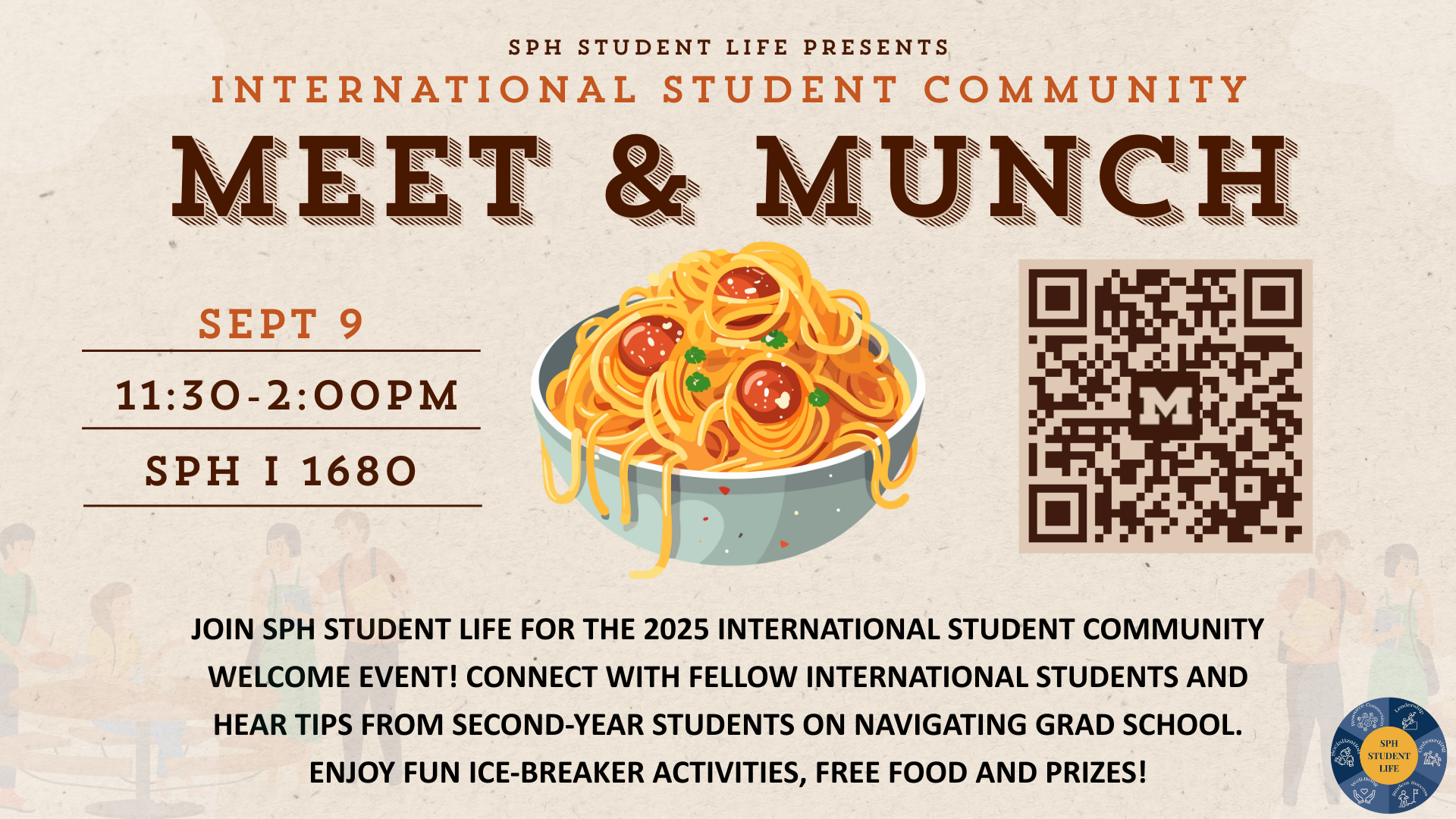 Event Flyer for International Student Community Welcome Event