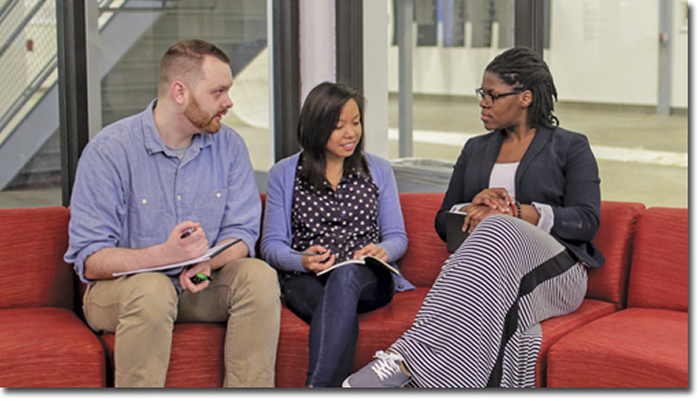 Brandon Keelean, Ann Duong, and Elisabeth Michel