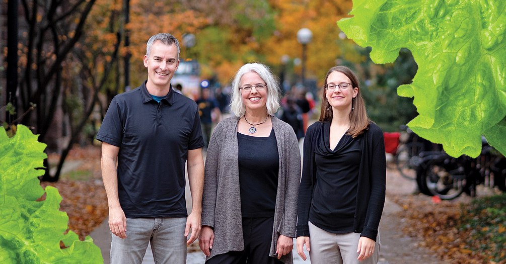 From left to right: Andy Jones, Lesli Hoey and Jennifer Blesh