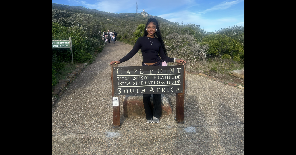 Payton Harvey at Cape Point, South Africa
