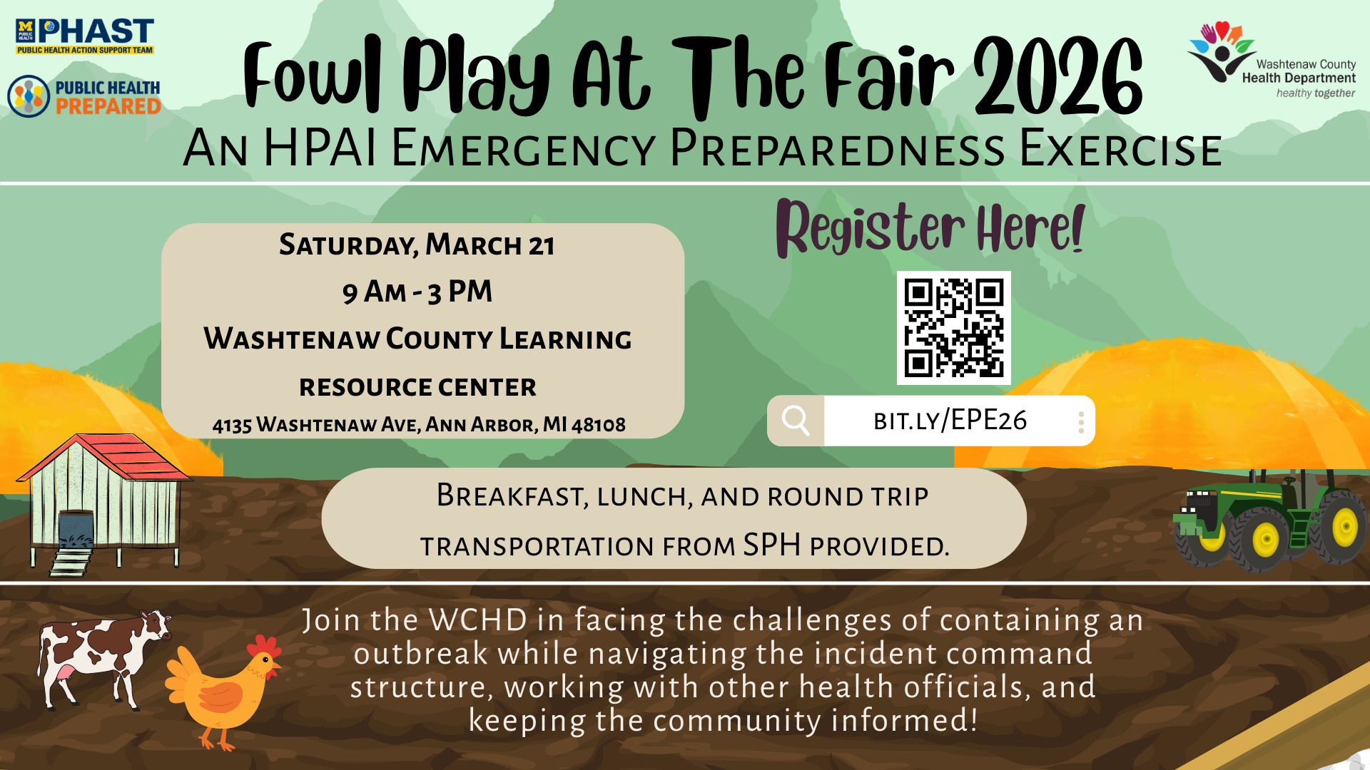 Public Health Preparedenss decorative flyer