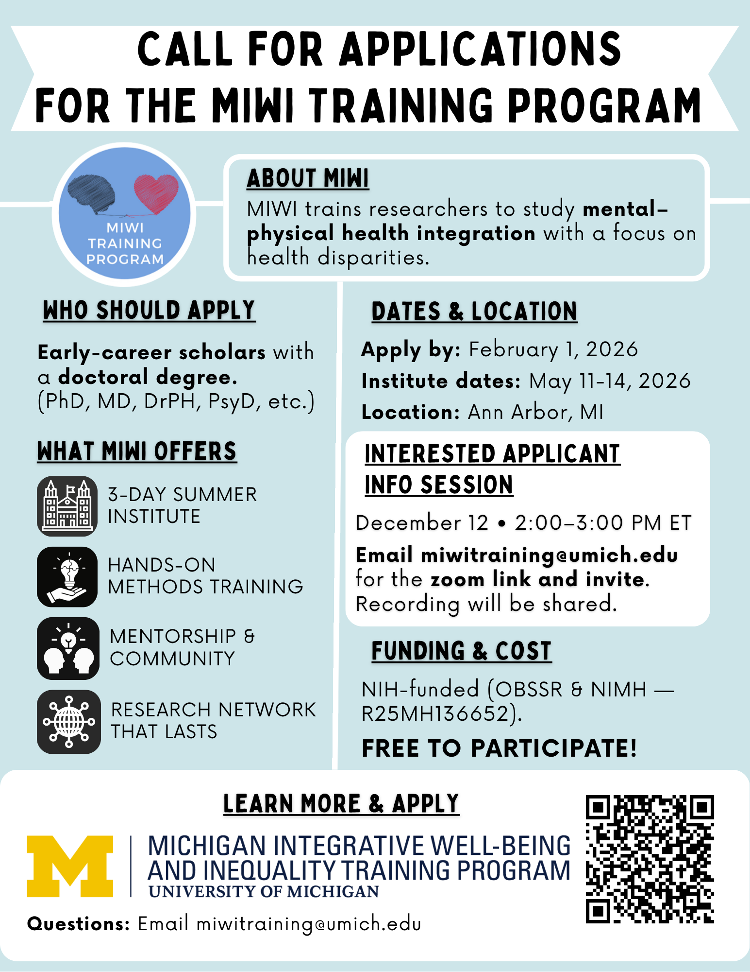 MIWI Recruitment Flyer