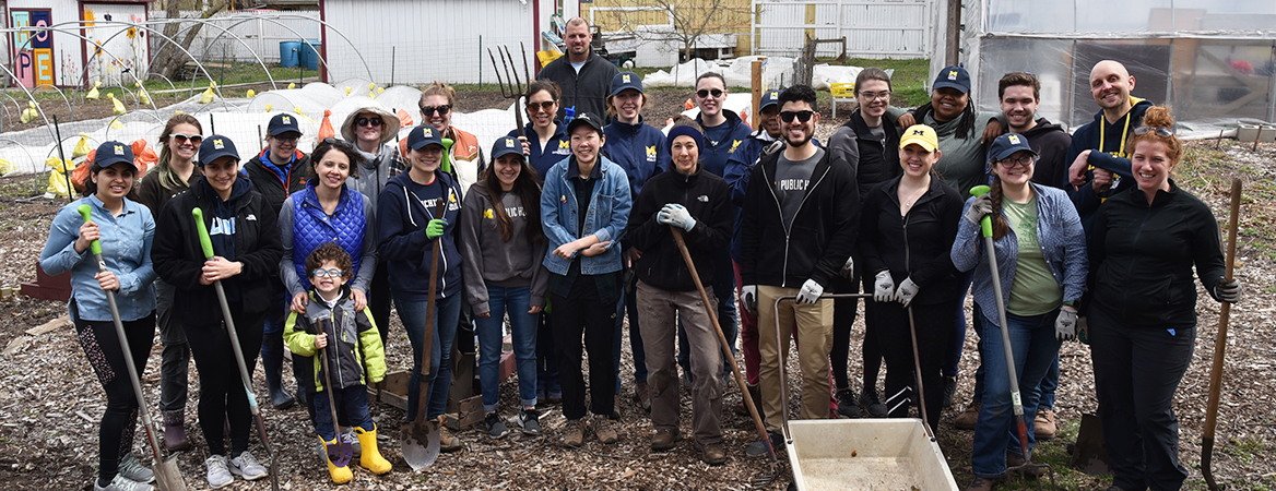 Volunteers at growing hope in Ann Arbor