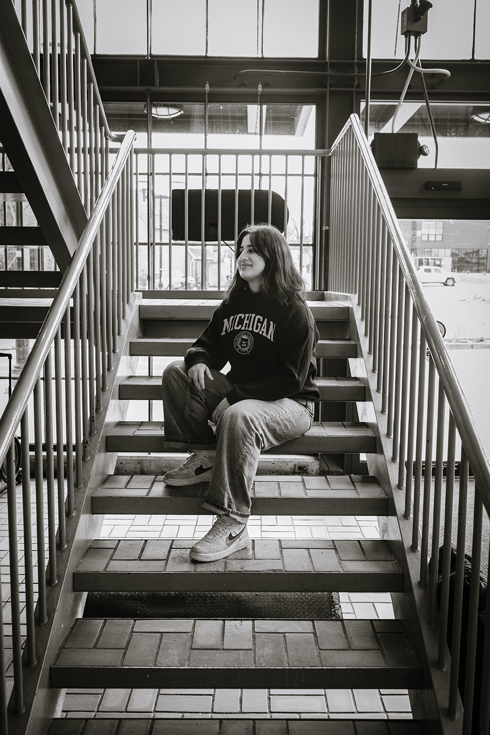 Shichi Dhar on the steps of Kerrytown