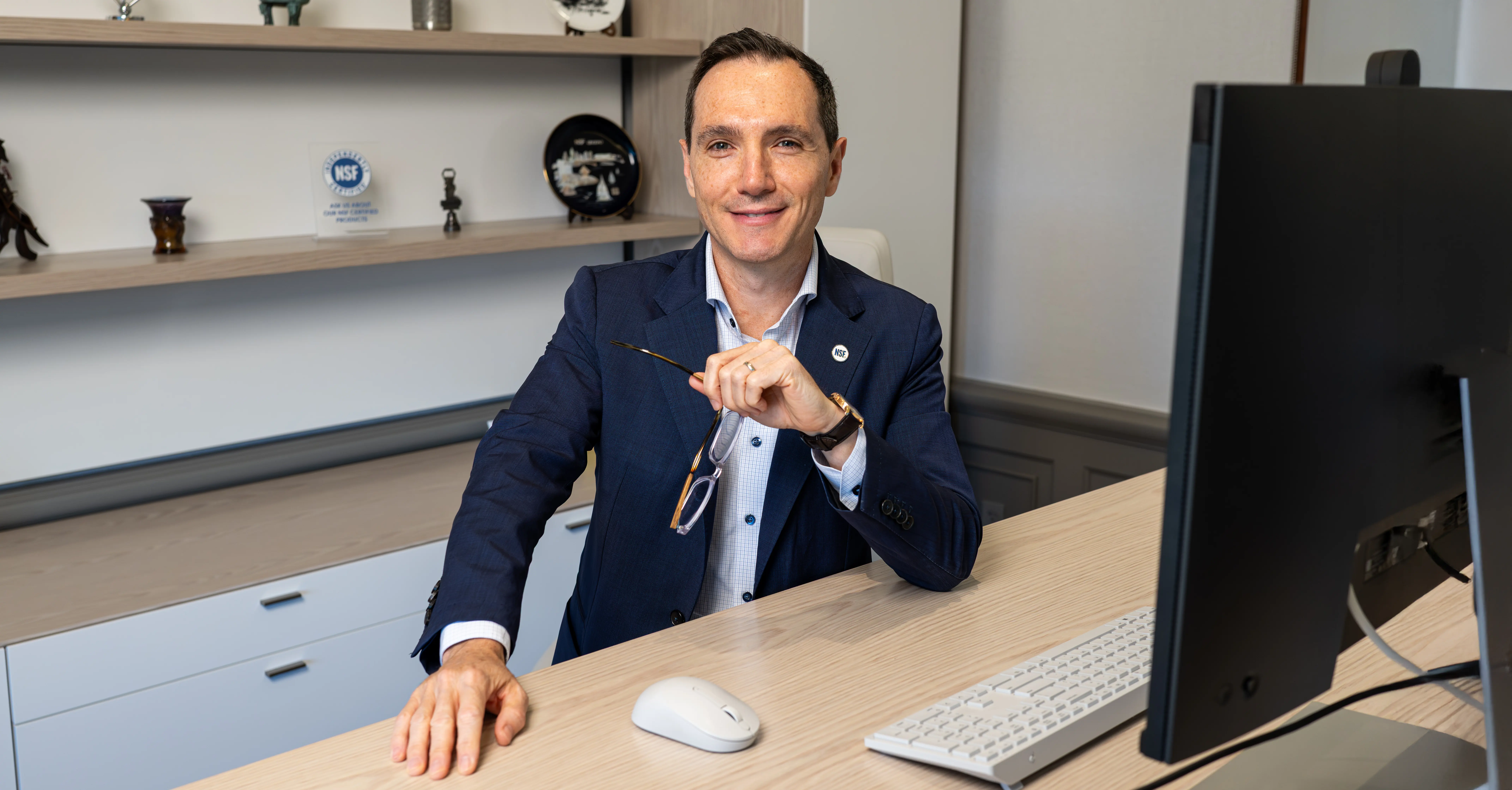 Pedro Sancha in his office 